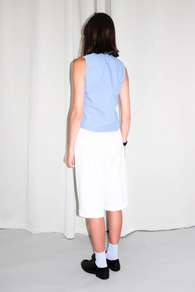 0752_CALVIN KLEIN VINTAGE BLUE SLEEVELESS SHIRT