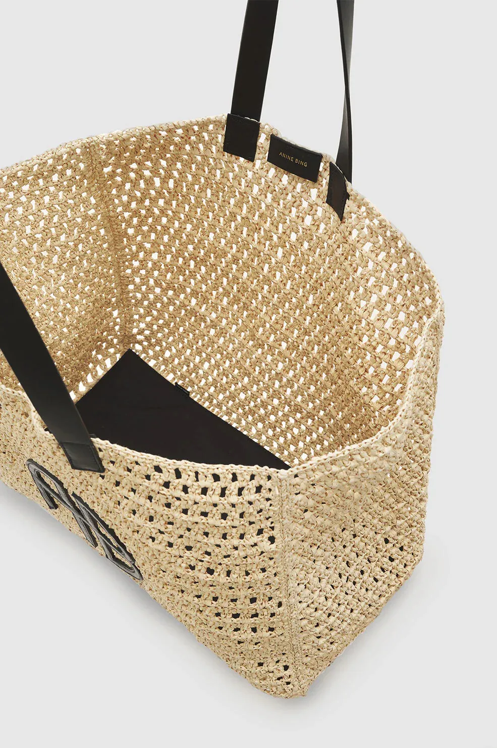 Anine Bing LARGE RIO TOTE - NATURAL