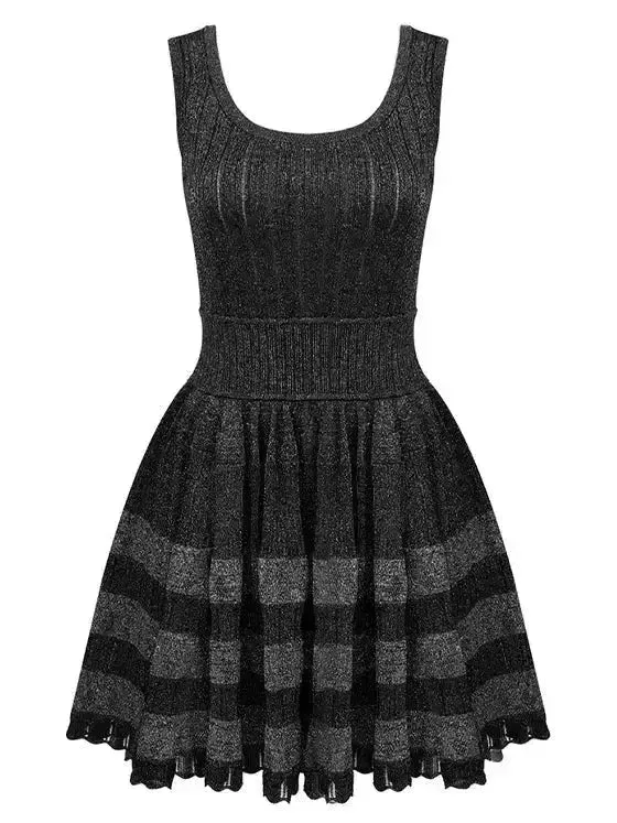 Archetypes Metallic Ribbed Mini Dress