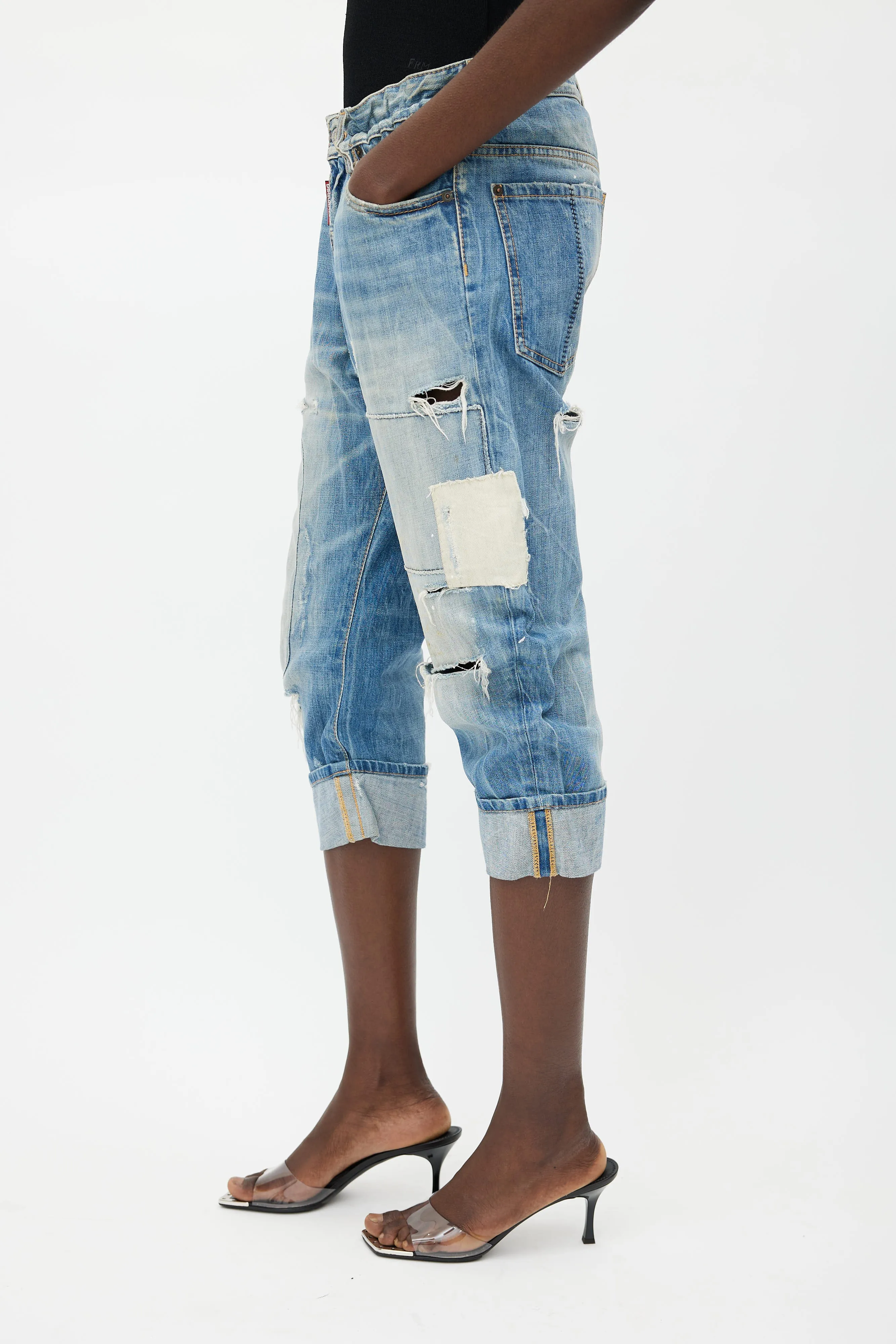 Blue Distressed Big Brother Jeans