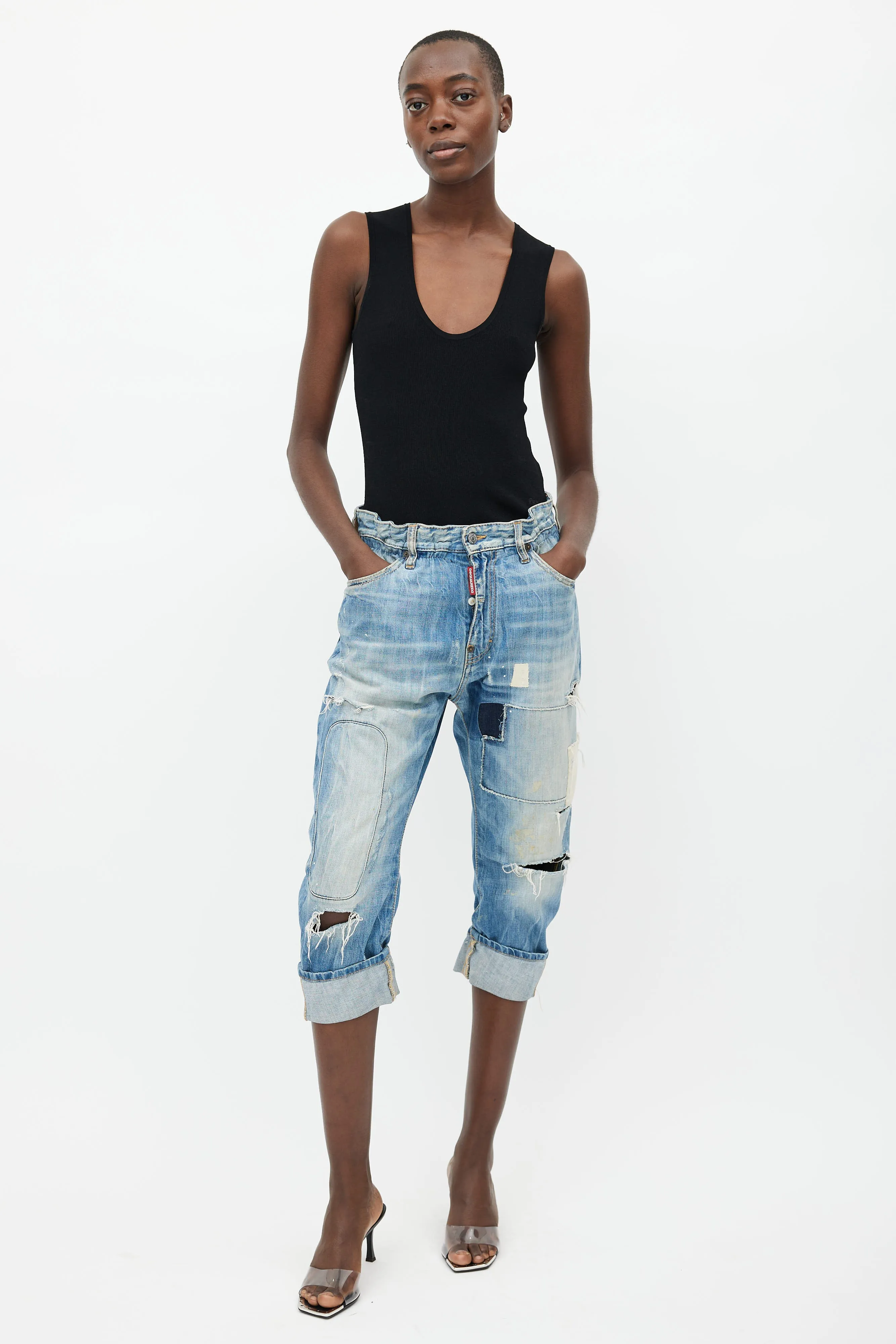 Blue Distressed Big Brother Jeans