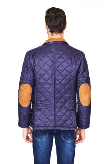 Blue Quilted Jacket