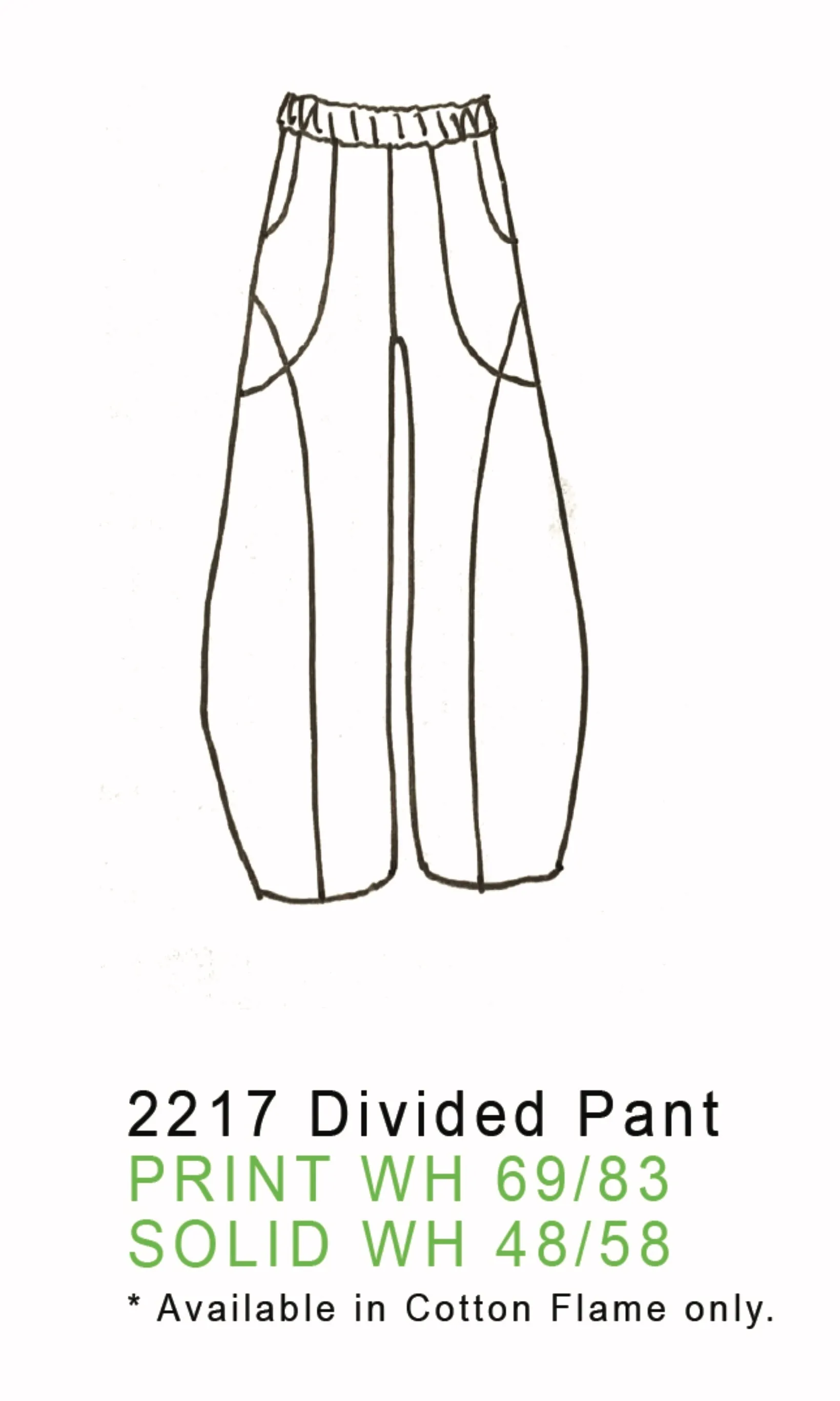 Divided Pants - 2217 - Confetti - Papaya