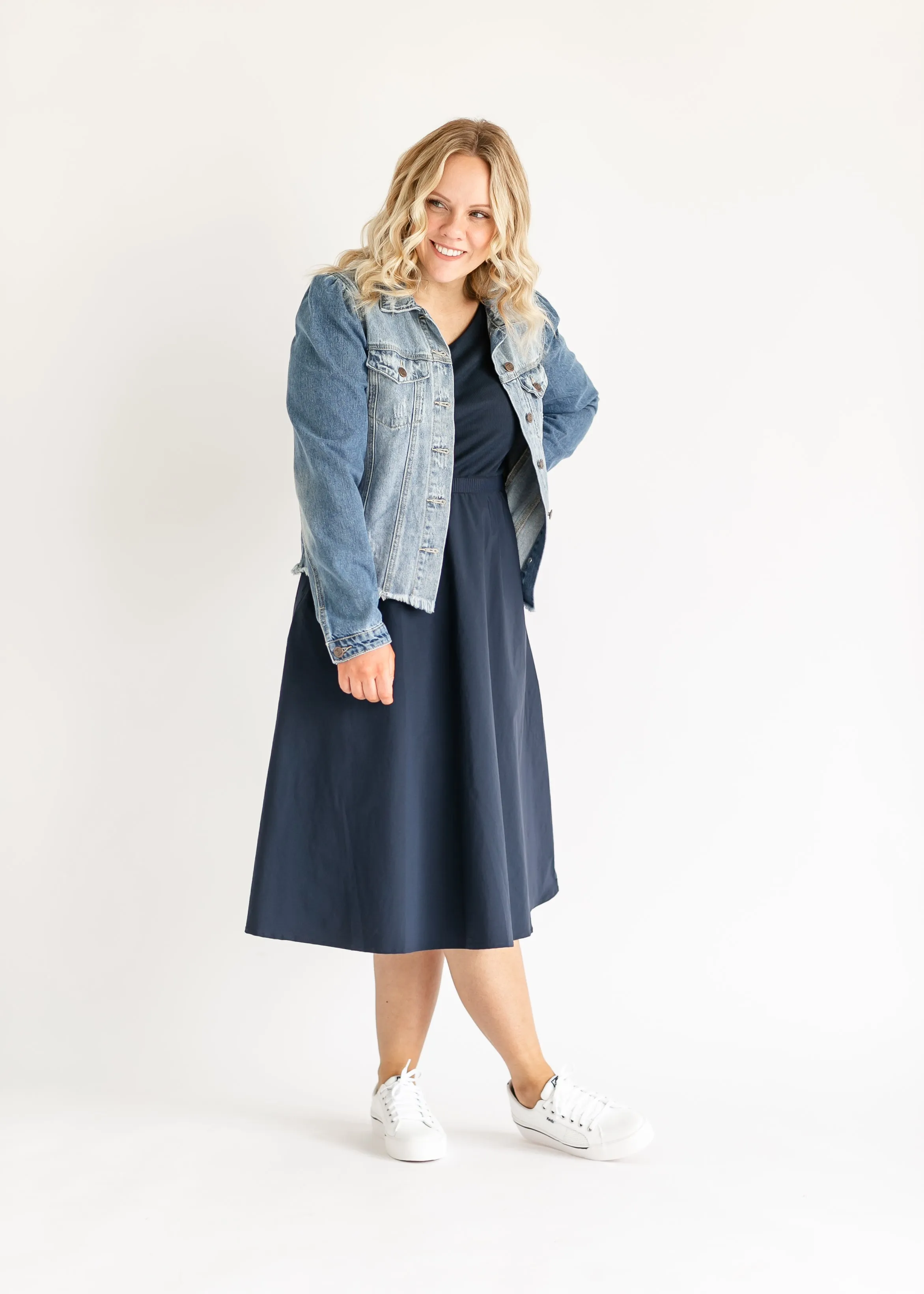 Kate Cap Sleeve Midi Dress - FINAL SALE