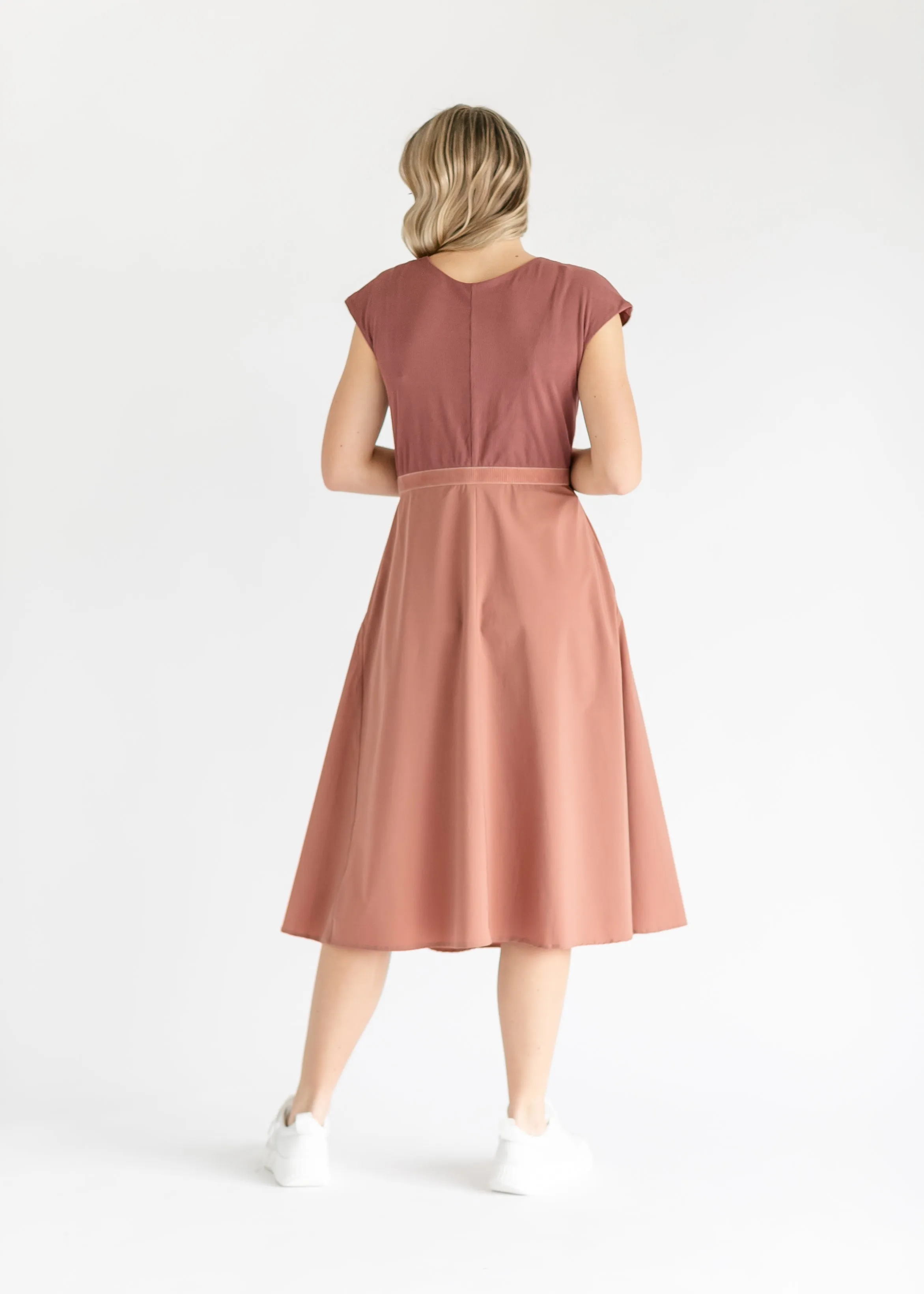 Kate Cap Sleeve Midi Dress - FINAL SALE