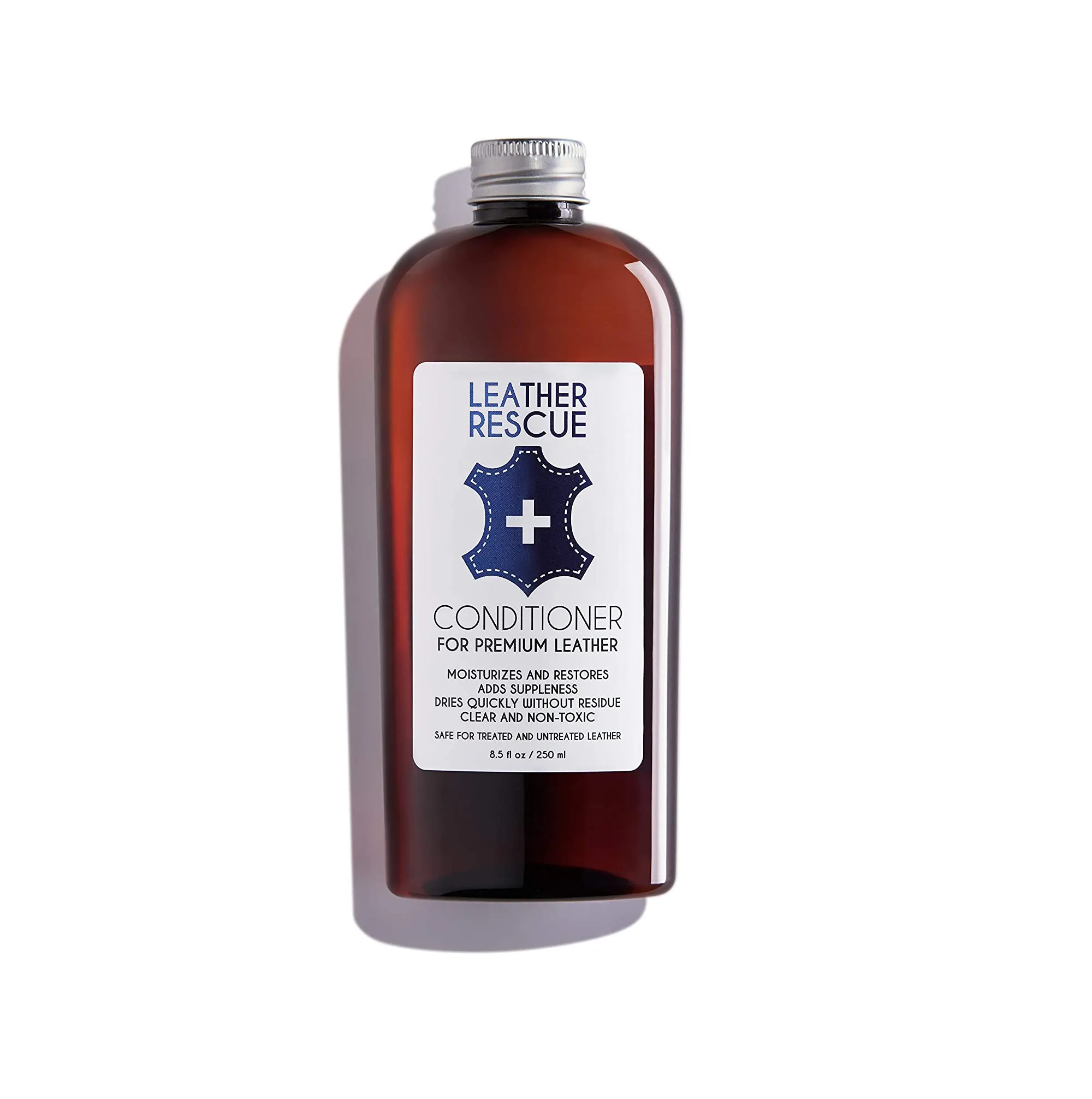Leather Rescue Conditioner and Restorer for Jackets, Shoes, Bags, Purses, Car Seats, and Furniture - Non-Toxic and Made in USA - 8.5 oz