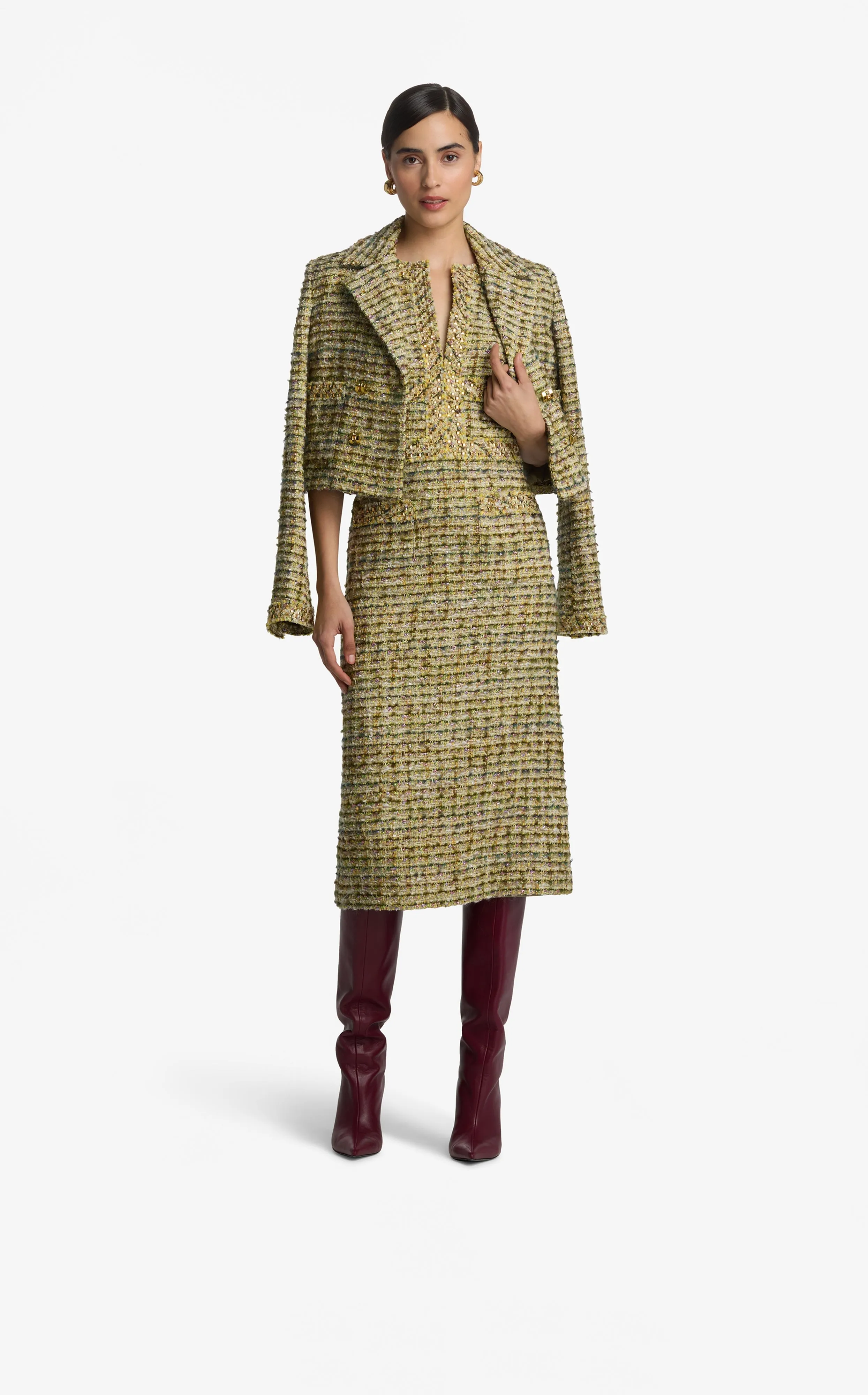 Metallic Tweed Jacket