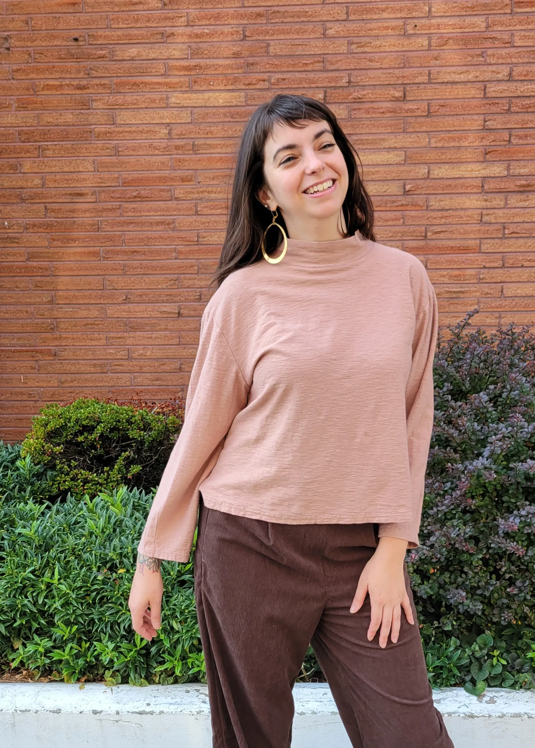 Mock Neck Jersey