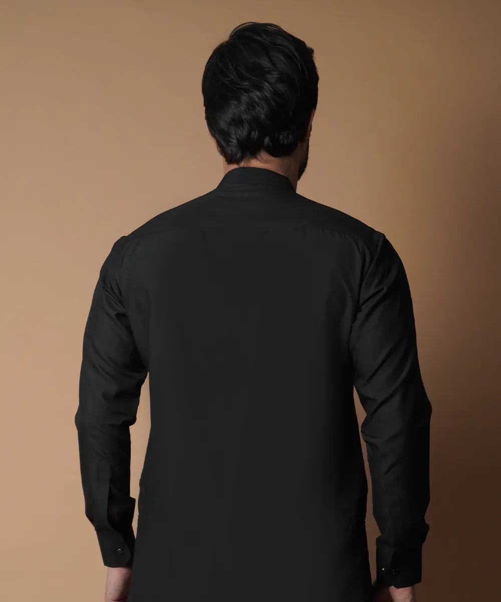 Premium by A.I - Jet Black Kurta Pyjama pants