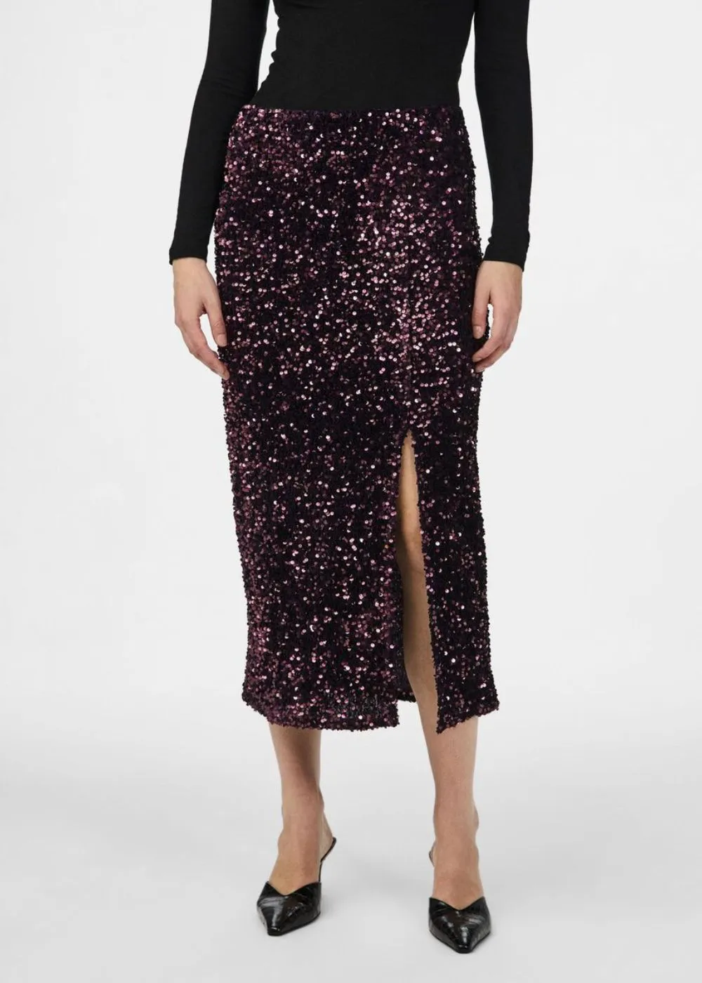 YAS ATIVO LONG SEQUIN SKIRT